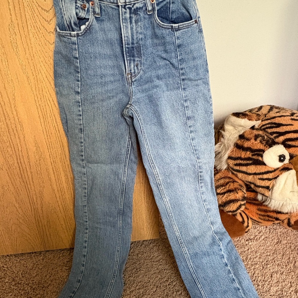 Abercrombie & Fitch Blue Straight Leg Jeans